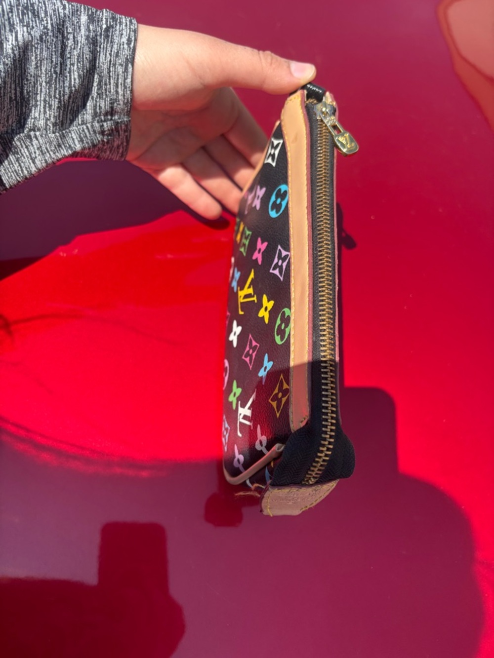 Louis Vuitton Black Multicolor Monogram Cosmetic Case - Picture 3 of 3